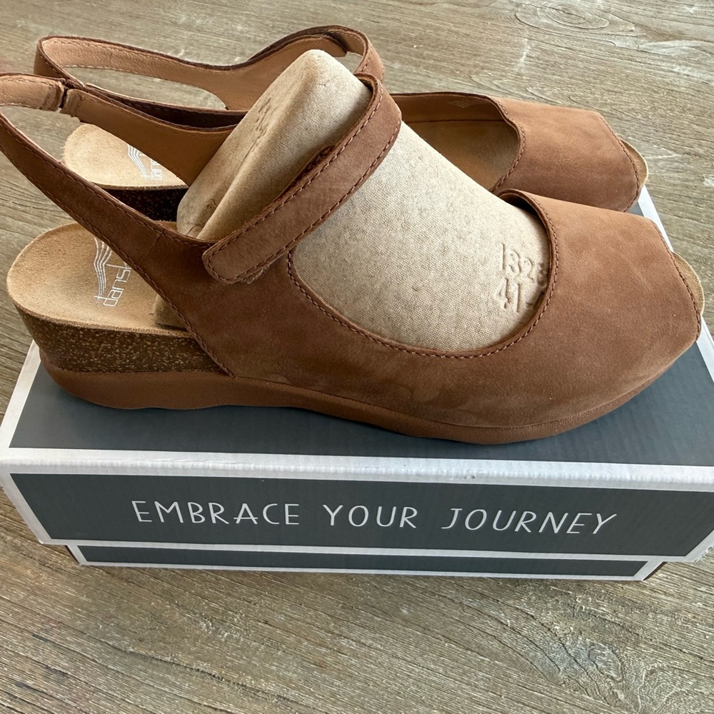 Dansko Tan Leather Women's Mules